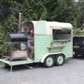 Pizza at the Village Hall, Brome, Suffolk - 24th June 2022, Wild Flour's pizza van is in the car park