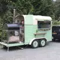 Wild Flour's pizza van is in the car park, Pizza at the Village Hall, Brome, Suffolk - 24th June 2022