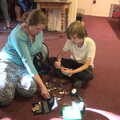 Pizza at the Village Hall, Brome, Suffolk - 24th June 2022, Isobel and Harry do Lego on the floor