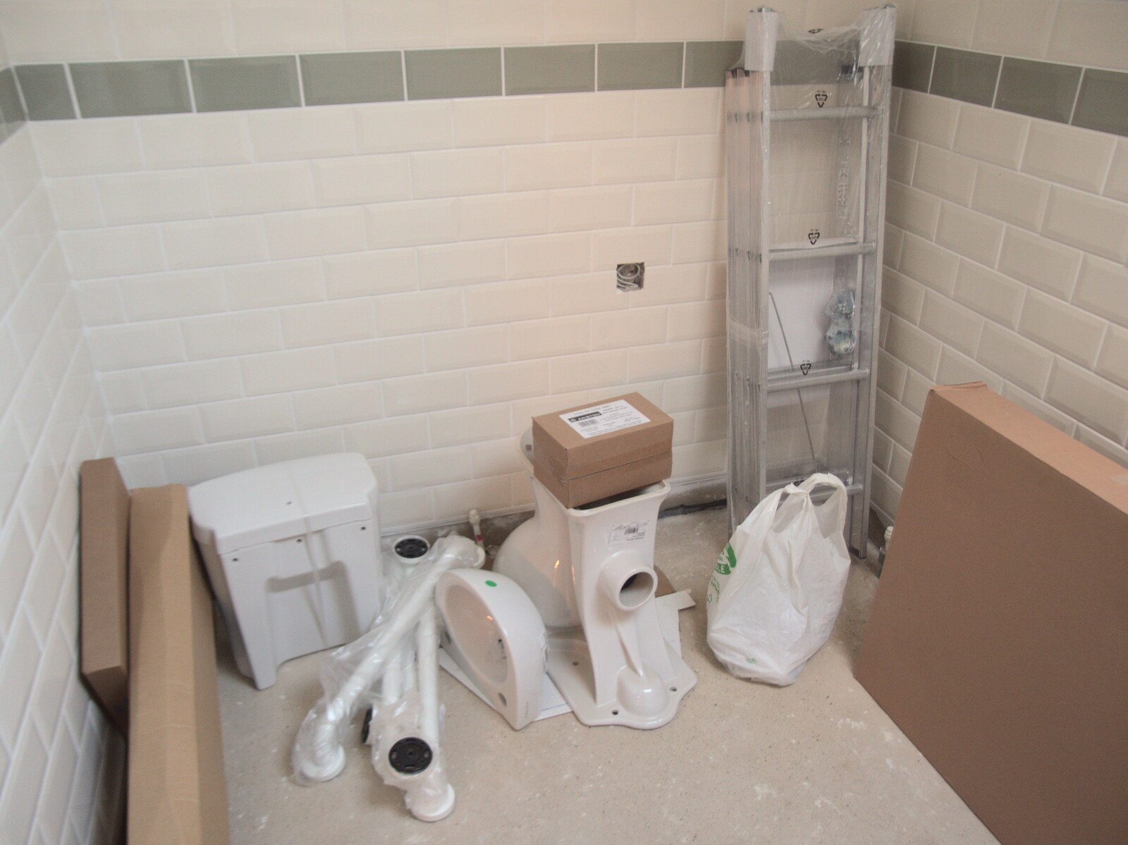 The village hall gets some fancy new disabled bogs from Pizza at the Village Hall, Brome, Suffolk - 24th June 2022
