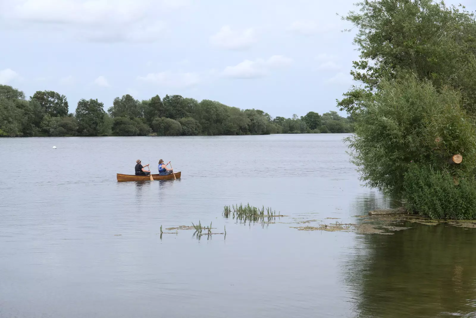 Paddling around on the lake, from Camping at the Lake, Weybread, Harleston - 25th June 2022