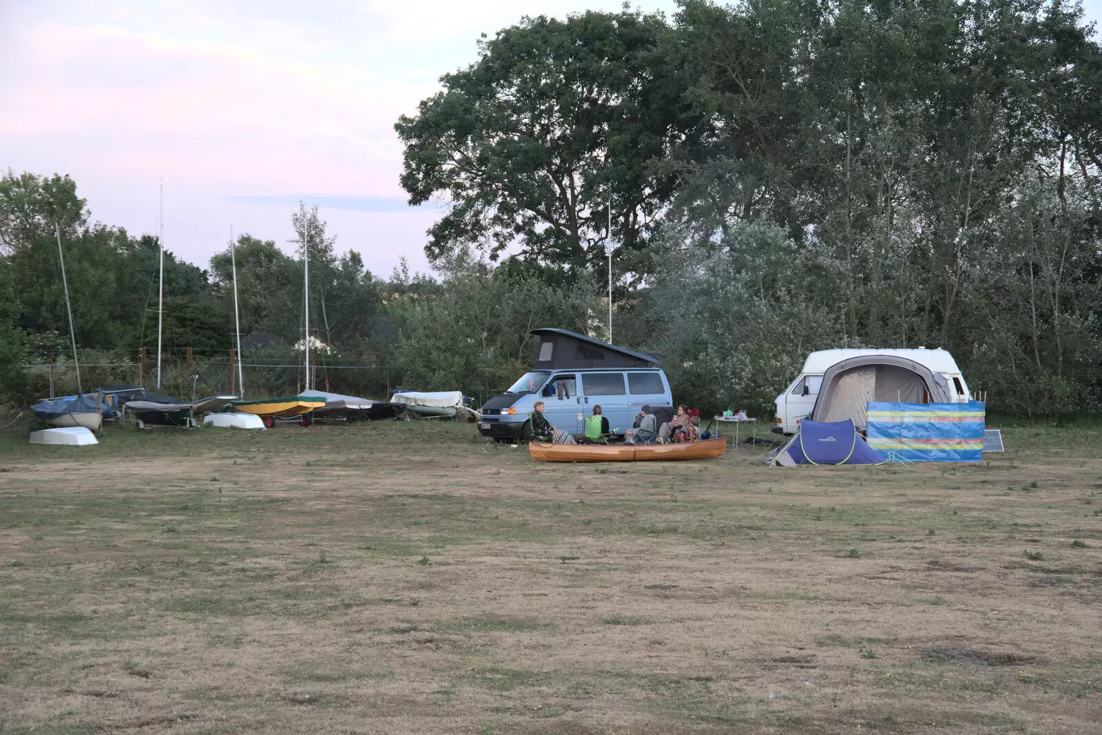 A campsite barbeque scene, from Camping at the Lake, Weybread, Harleston - 25th June 2022