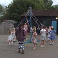 A Fire, a Fête, and a Scout Camp, Hallowtree, Suffolk - 30th June 2022, The traditional Maypole dance occurs