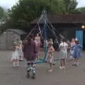 The traditional Maypole dance occurs, A Fire, a Fête, and a Scout Camp, Hallowtree, Suffolk - 30th June 2022