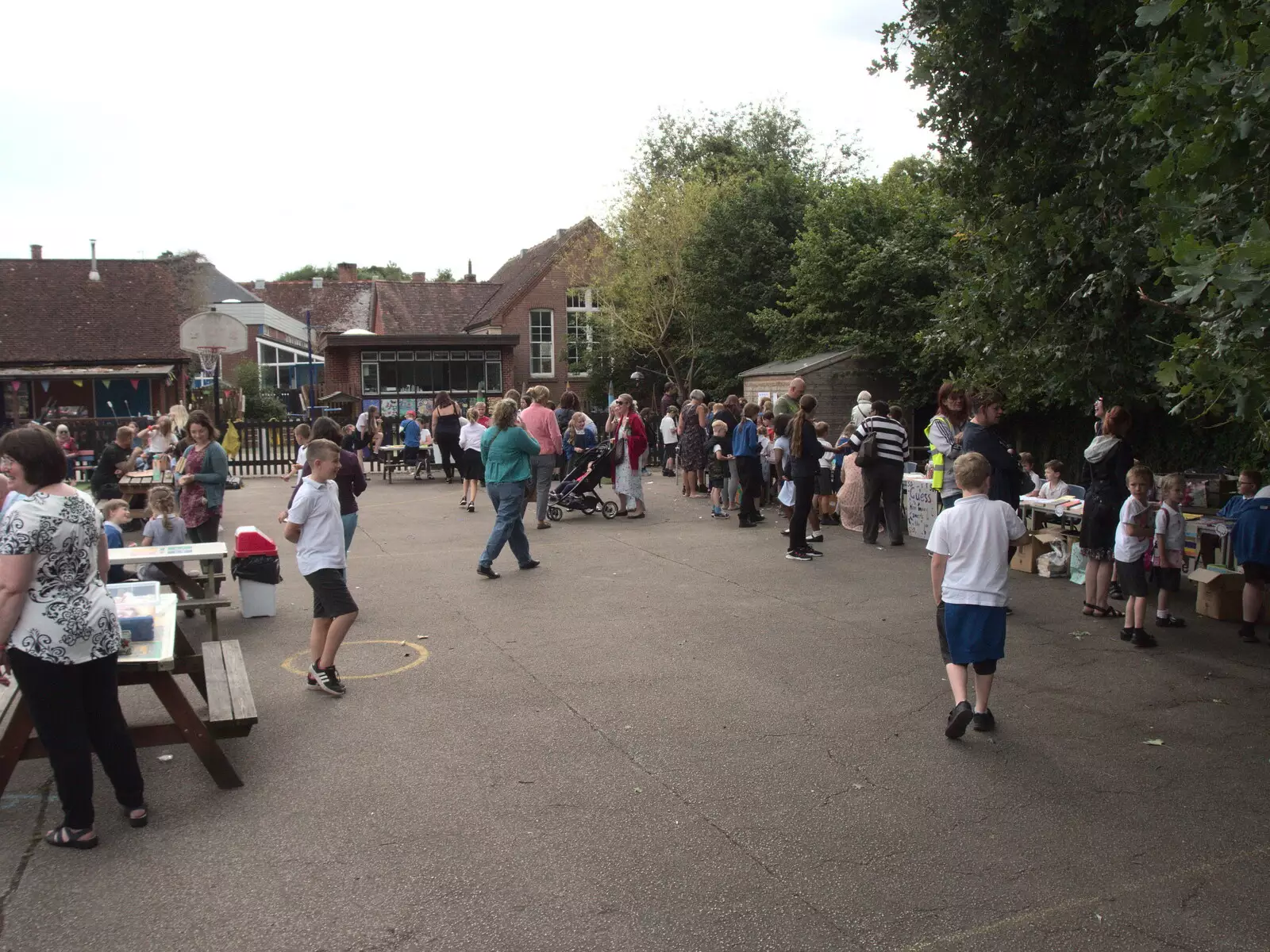 A school fête in progress, from A Fire, a Fête, and a Scout Camp, Hallowtree, Suffolk - 30th June 2022