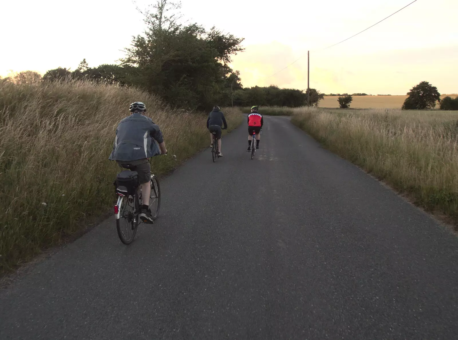 On the back roads to Occold, from A Fire, a Fête, and a Scout Camp, Hallowtree, Suffolk - 30th June 2022