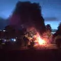 A wall of smoke drifts over the Oaksmere, A Fire, a Fête, and a Scout Camp, Hallowtree, Suffolk - 30th June 2022