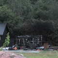 A Fire, a Fête, and a Scout Camp, Hallowtree, Suffolk - 30th June 2022, The remains of the shed the next morning