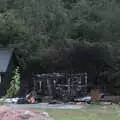 The remains of the shed the next morning, A Fire, a Fête, and a Scout Camp, Hallowtree, Suffolk - 30th June 2022