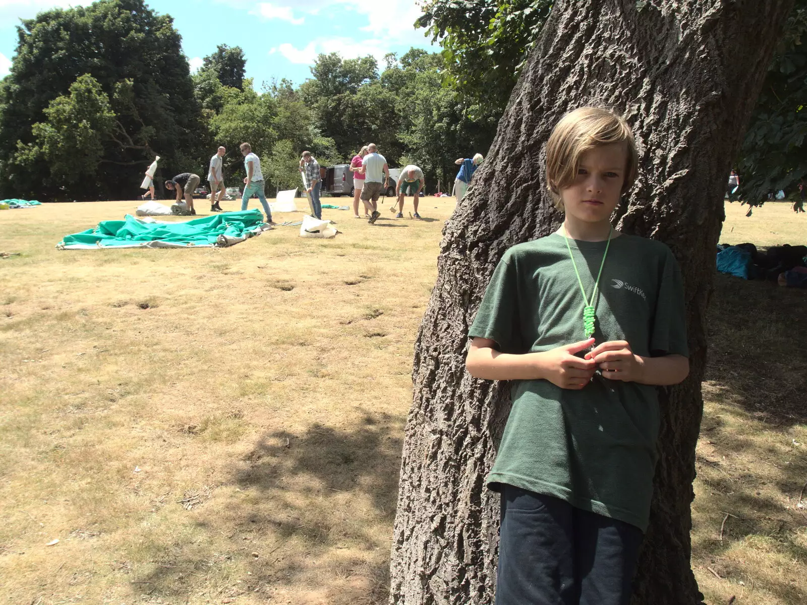 Harry hangs around, from A Fire, a Fête, and a Scout Camp, Hallowtree, Suffolk - 30th June 2022