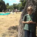 A Fire, a Fête, and a Scout Camp, Hallowtree, Suffolk - 30th June 2022, Harry hangs around