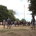 A Fire, a Fête, and a Scout Camp, Hallowtree, Suffolk - 30th June 2022, There's a short flag-lowering ceremony