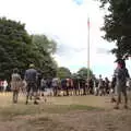 There's a short flag-lowering ceremony, A Fire, a Fête, and a Scout Camp, Hallowtree, Suffolk - 30th June 2022