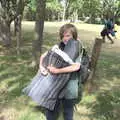 Harry with all his camping stuff, A Fire, a Fête, and a Scout Camp, Hallowtree, Suffolk - 30th June 2022