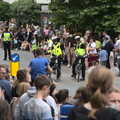 The Lord Mayor's Procession, Norwich, Norfolk - 2nd July 2022, Bicycle rozzers get ready to clear the way