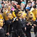 The Lord Mayor's Procession, Norwich, Norfolk - 2nd July 2022, A school group with a nice black-and-gold theme