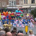 The Lord Mayor's Procession, Norwich, Norfolk - 2nd July 2022, A samba group heads down the street