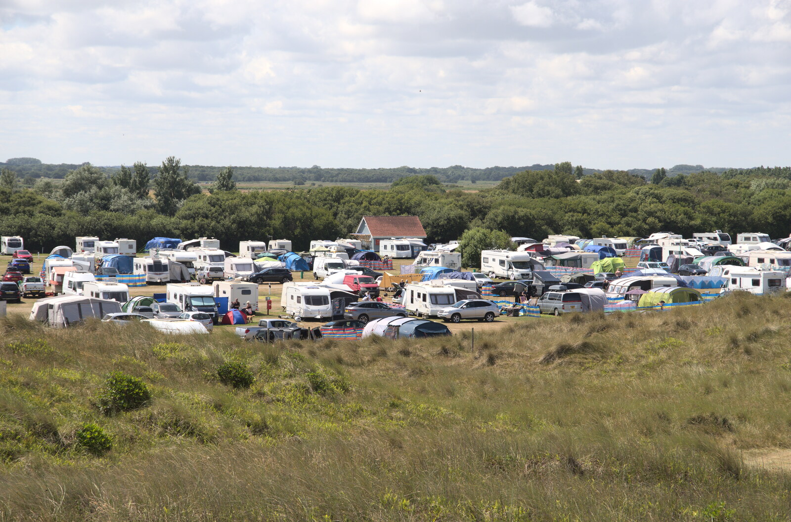 The campsite is heaving again from Camping in the Dunes, Waxham Sands, Norfolk - 9th July 2022