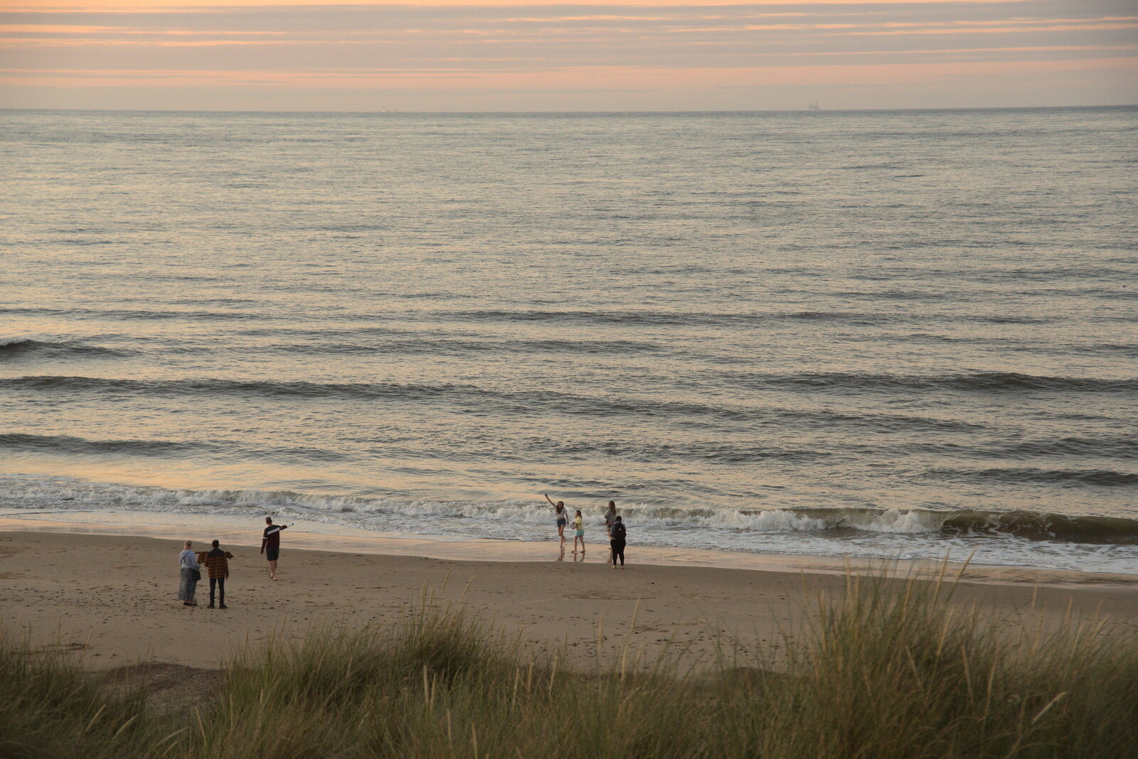 People on the beach from Camping in the Dunes, Waxham Sands, Norfolk - 9th July 2022