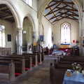 A Ride to Walsham Le Willows, Suffolk - 15th July 2022, A view of the nave of St. Margaret Westhorpe