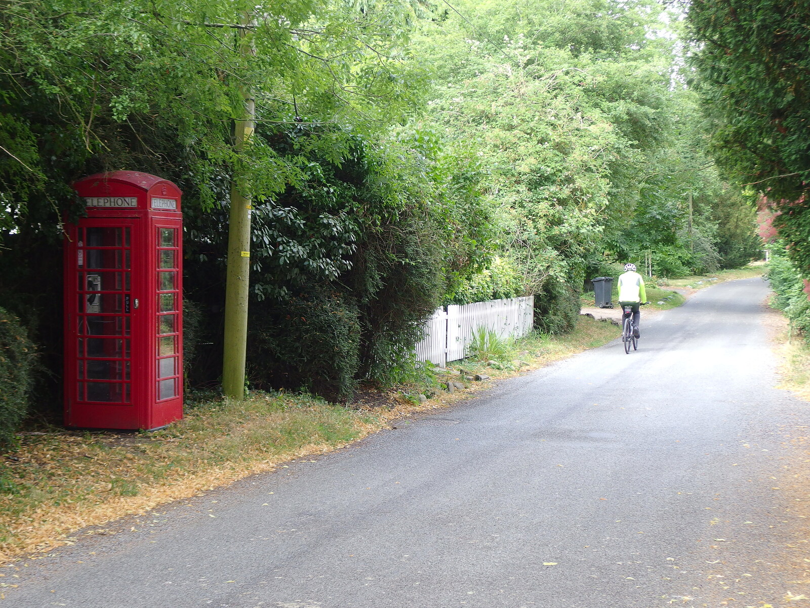 Westhorpe has a K6 phonebox with an actual phone from A Ride to Walsham Le Willows, Suffolk - 15th July 2022