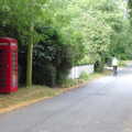 A Ride to Walsham Le Willows, Suffolk - 15th July 2022, Westhorpe has a K6 phonebox with an actual phone