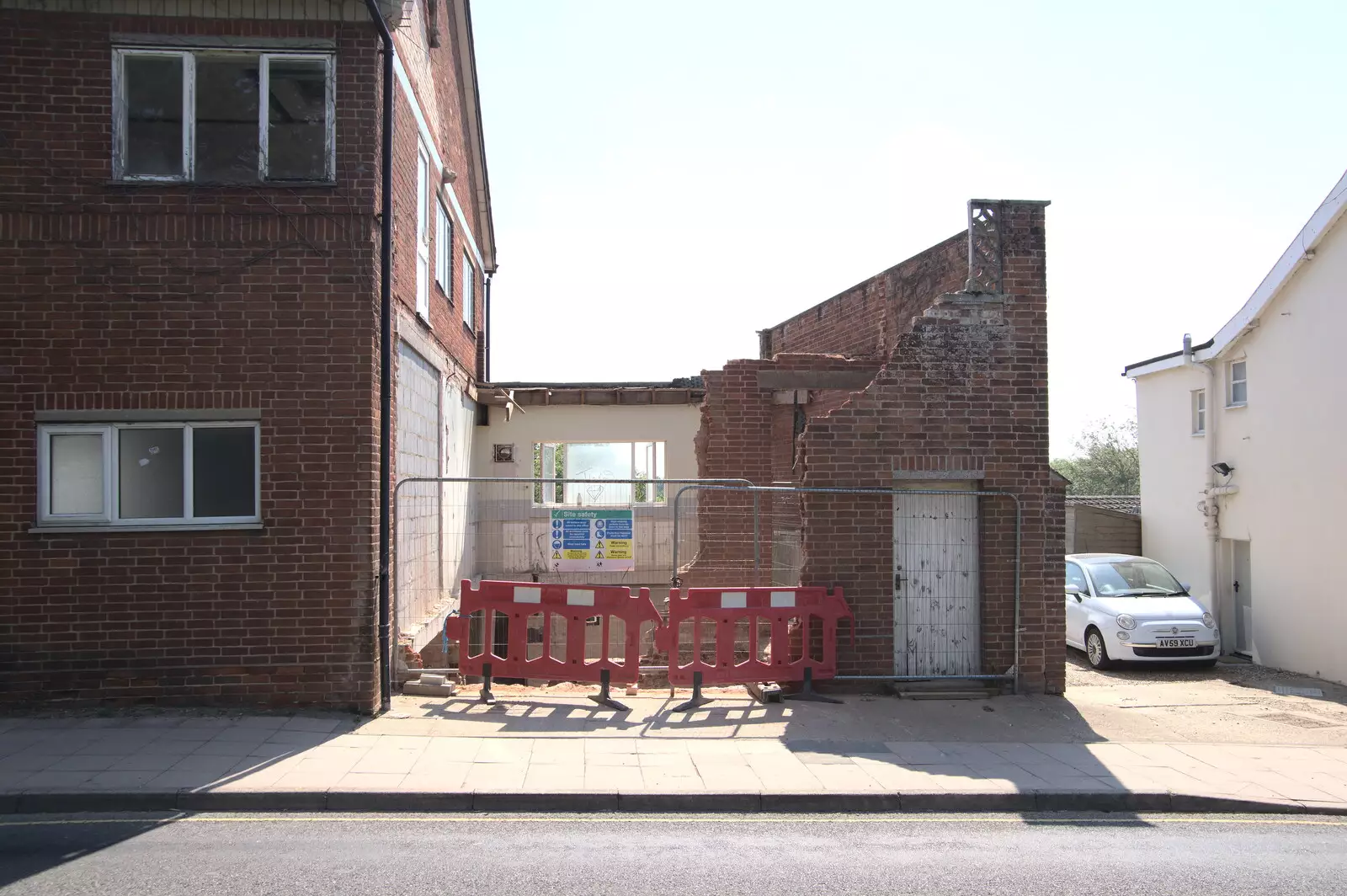 The end of Grasmere is demolished, from A July Miscellany, Diss, Eye and Norwich - 23rd July 2022