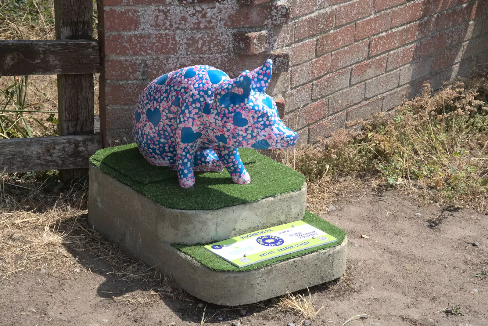 A spotty pig on the Piggy Tail Trail in Eye, from A July Miscellany, Diss, Eye and Norwich - 23rd July 2022