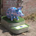 A July Miscellany, Diss, Eye and Norwich - 23rd July 2022, A spotty pig on the Piggy Tail Trail in Eye