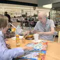 Grandad has some lunch in Morrisons, A July Miscellany, Diss, Eye and Norwich - 23rd July 2022