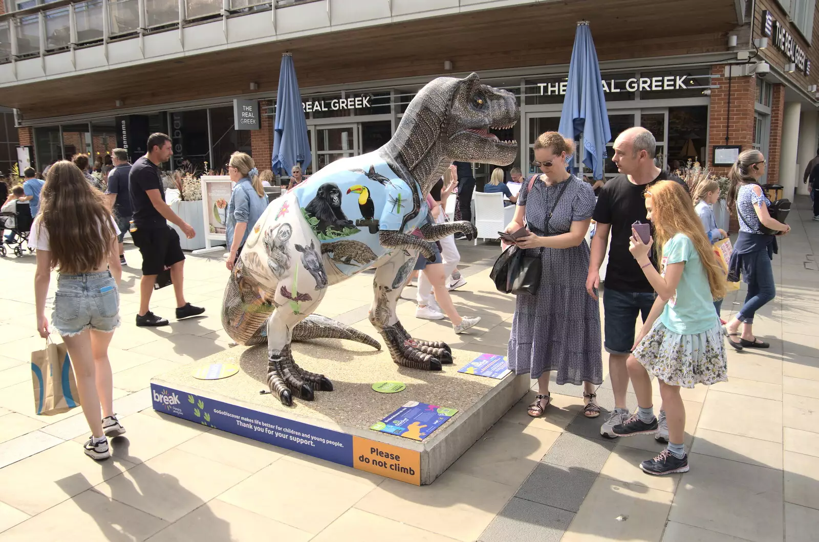 On the dinosaur trail in Norwich, from A July Miscellany, Diss, Eye and Norwich - 23rd July 2022