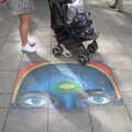 A July Miscellany, Diss, Eye and Norwich - 23rd July 2022, Sunfoodqueen pavement art