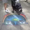 Sunfoodqueen pavement art, A July Miscellany, Diss, Eye and Norwich - 23rd July 2022