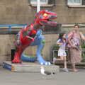A July Miscellany, Diss, Eye and Norwich - 23rd July 2022, A dinosaur outside City Hall