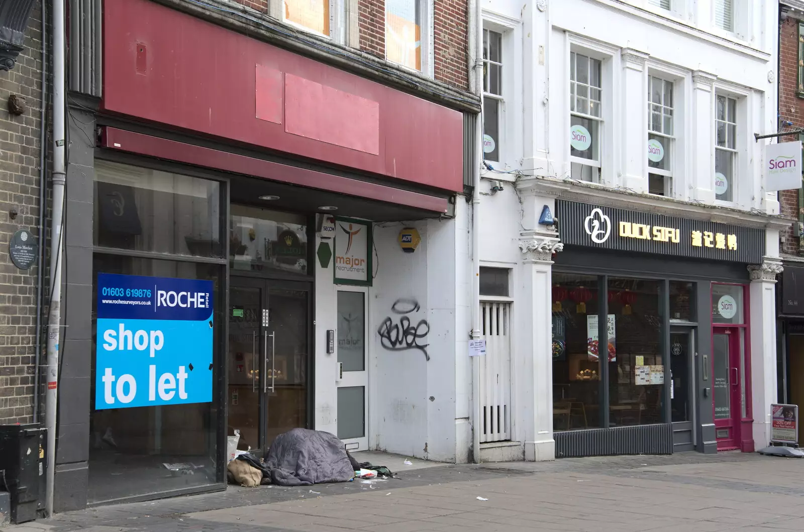 Down and out in a derelict shop, from A July Miscellany, Diss, Eye and Norwich - 23rd July 2022