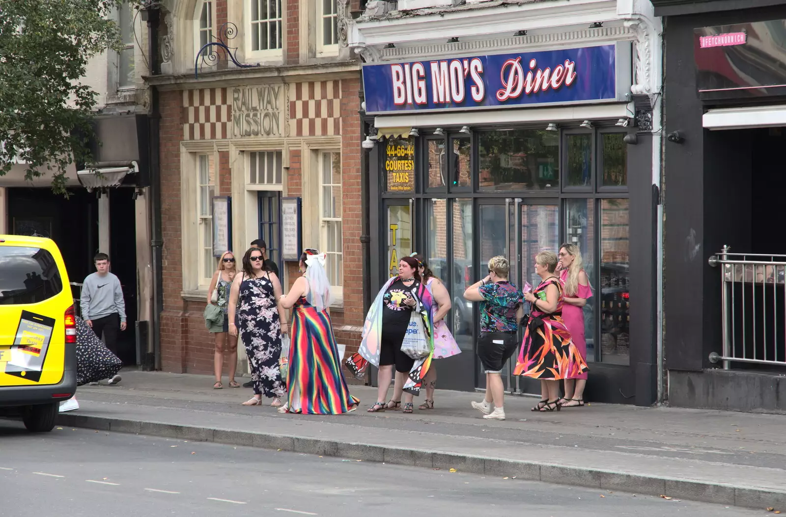 There's yet another hen party on Prince of Wales, from A July Miscellany, Diss, Eye and Norwich - 23rd July 2022