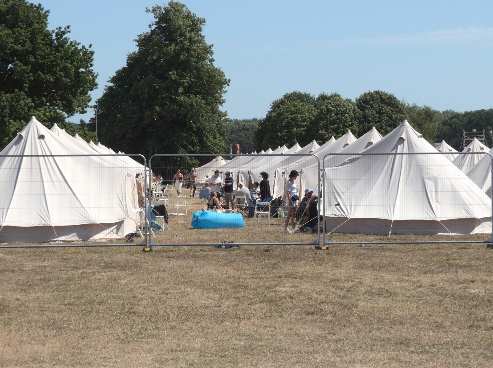 A Day at Latitude, Henham Park, Suffolk - 24th July 2022: Organised camping looks like a field hospital
