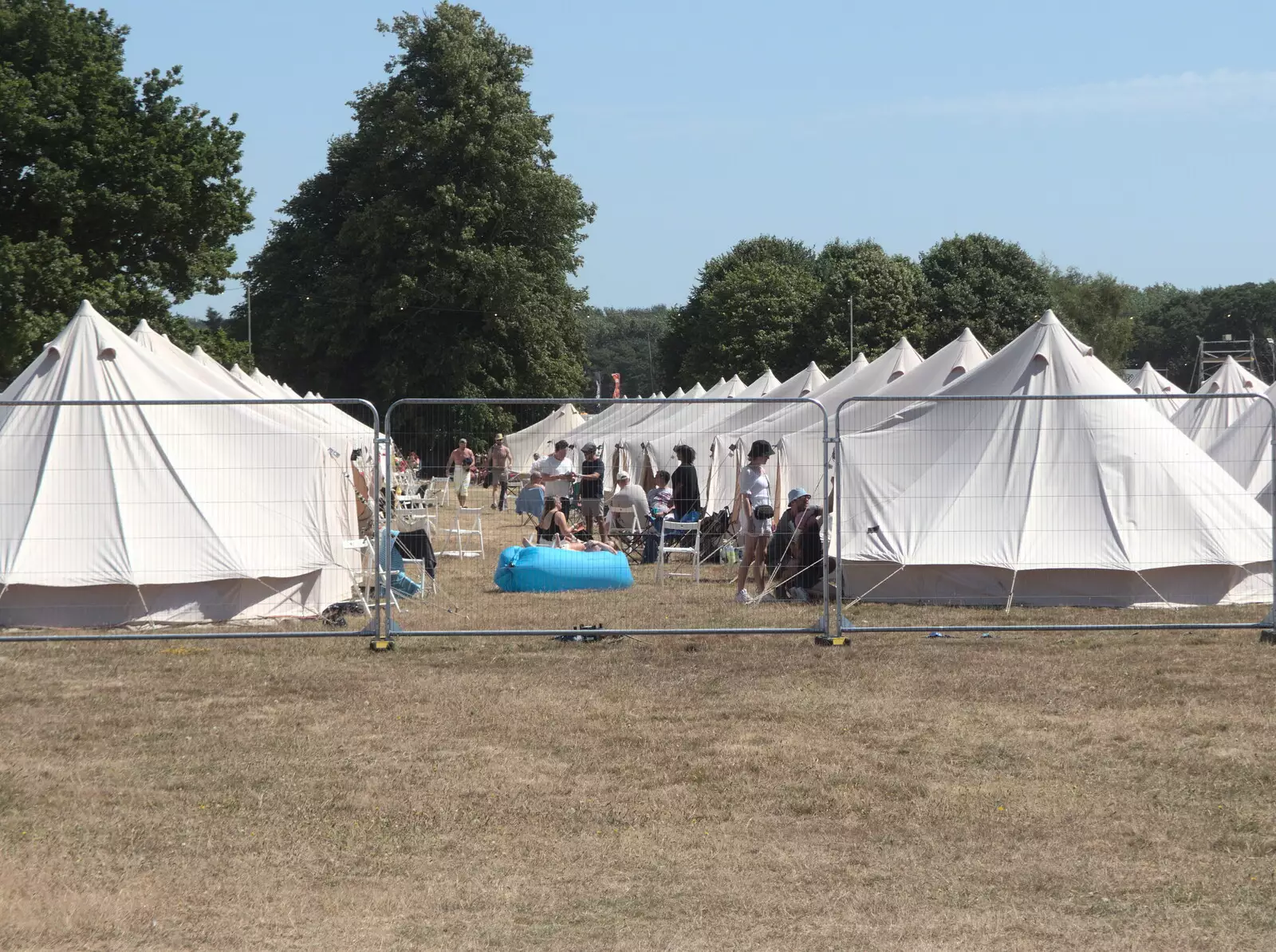 Organised camping looks like a field hospital, from A Day at Latitude, Henham Park, Suffolk - 24th July 2022