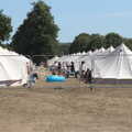 A Day at Latitude, Henham Park, Suffolk - 24th July 2022, Organised camping looks like a field hospital