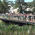 A Day at Latitude, Henham Park, Suffolk - 24th July 2022, Crowds watch from the bridge