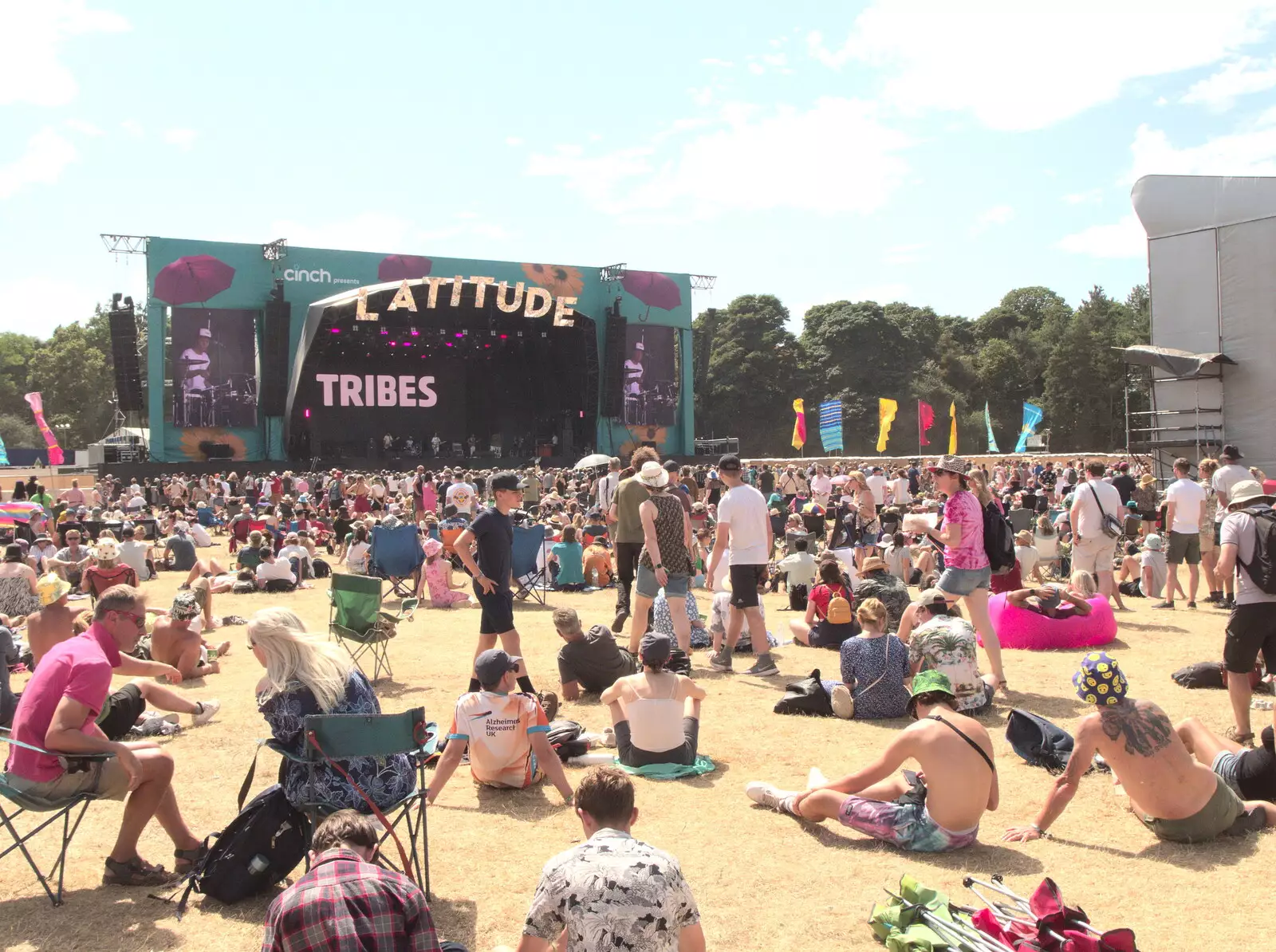 Crowds in the sun, from A Day at Latitude, Henham Park, Suffolk - 24th July 2022