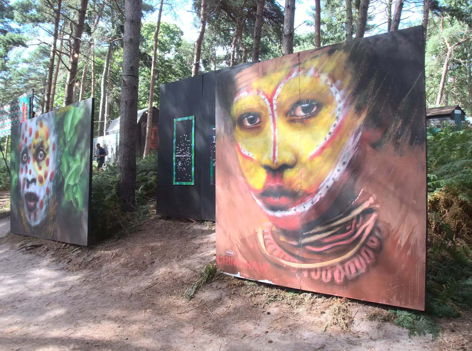 Art in the woods, from A Day at Latitude, Henham Park, Suffolk - 24th July 2022