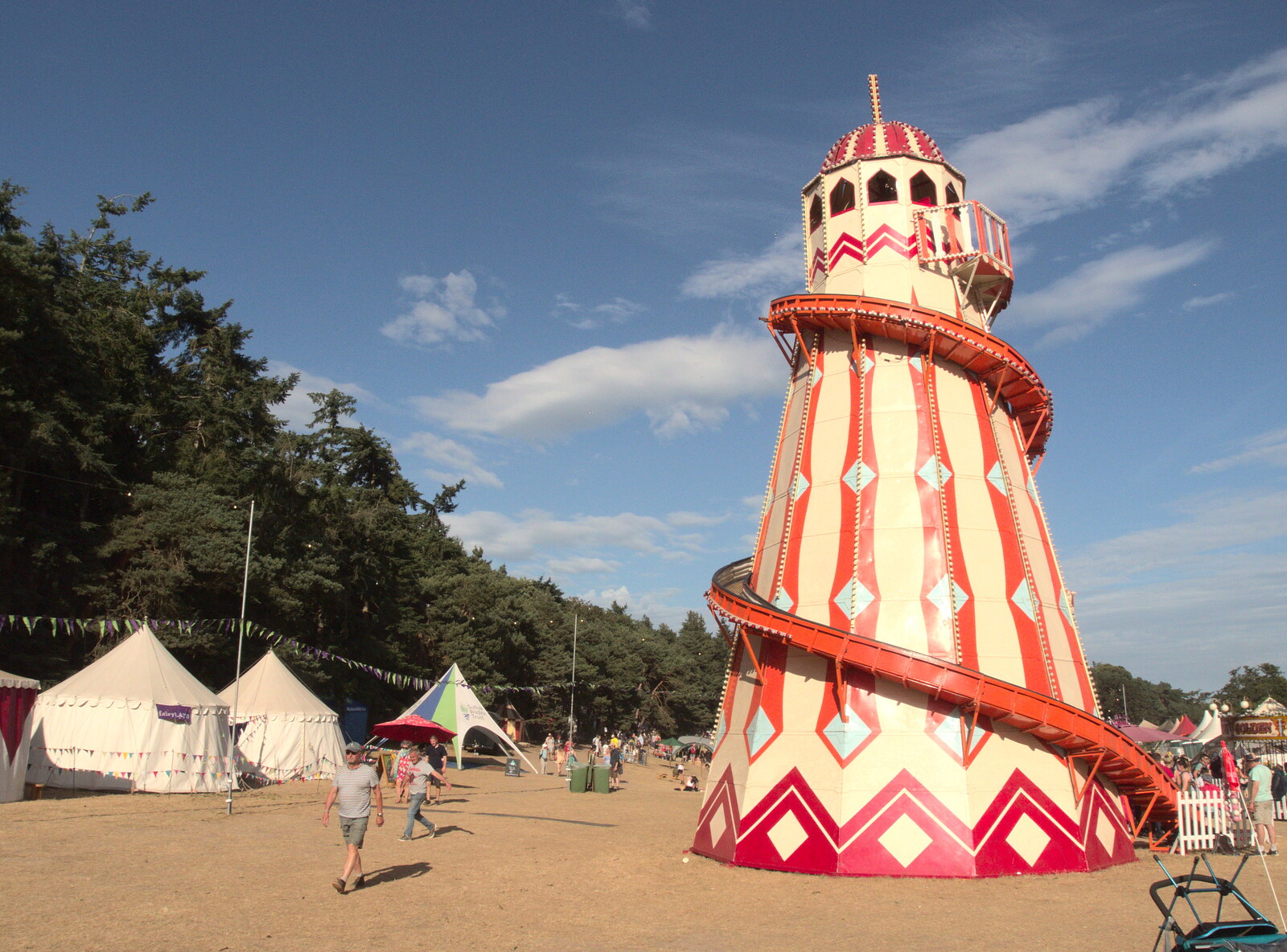 A Day at Latitude, Henham Park, Suffolk - 24th July 2022: Another view of the Helter Skelter