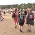 A Day at Latitude, Henham Park, Suffolk - 24th July 2022, Isobel, Anna and Megan head off
