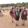 Isobel, Anna and Megan head off, A Day at Latitude, Henham Park, Suffolk - 24th July 2022