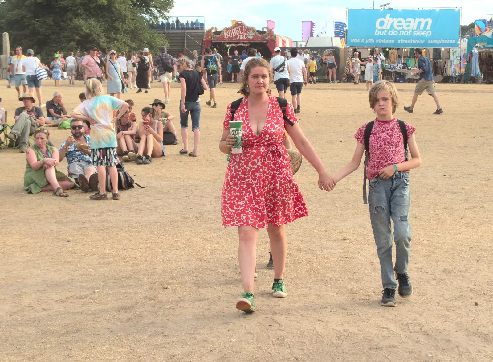 Isobel and Harry roam around, from A Day at Latitude, Henham Park, Suffolk - 24th July 2022