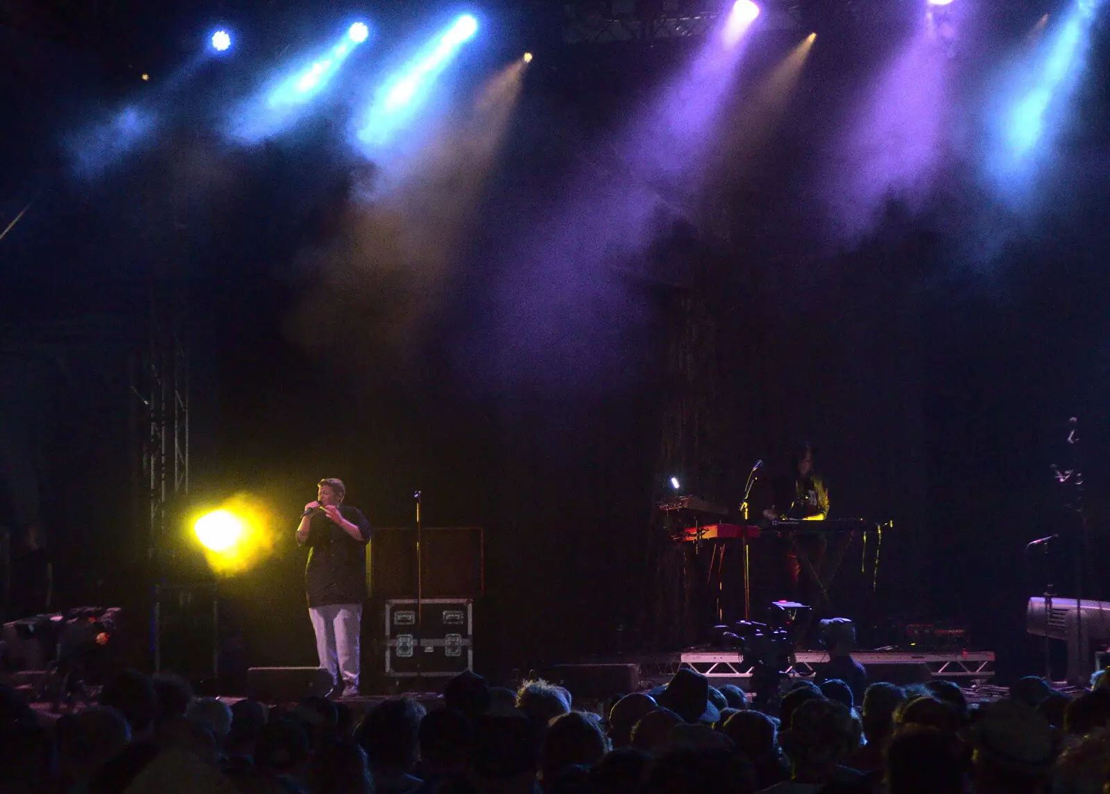 Kae Tempest on the stage, from A Day at Latitude, Henham Park, Suffolk - 24th July 2022