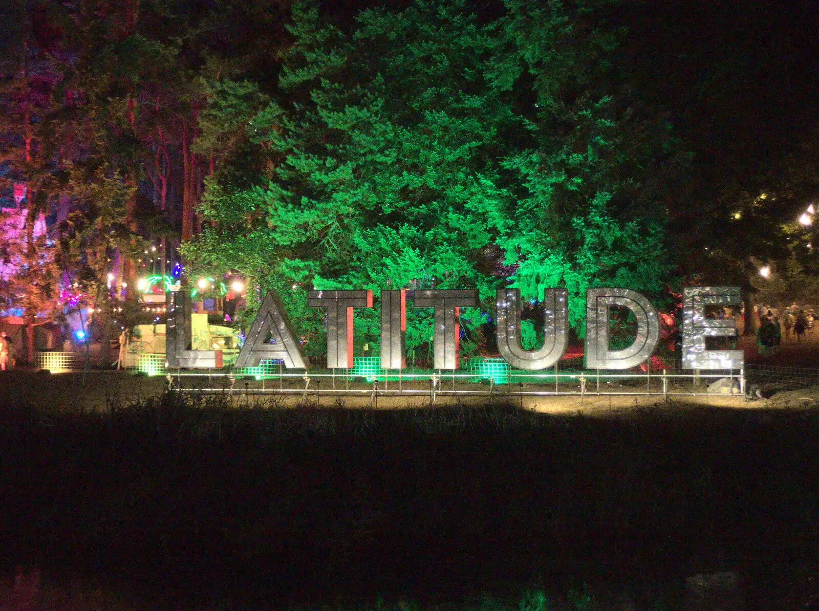 The Latitude sign, from A Day at Latitude, Henham Park, Suffolk - 24th July 2022