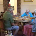 A Trip to Framlingham, Suffolk - 28th July 2022, A game of dominoes occurs