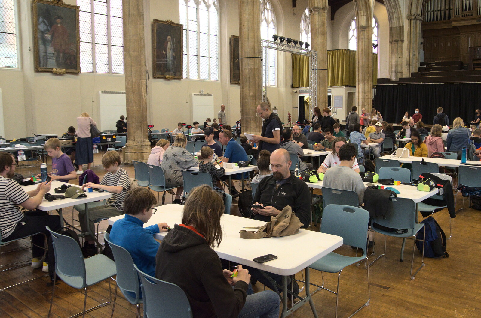 The World Cube Association Rubik's Competition, St. Andrew's Hall, Norwich - 31st July 2022: It's a proper nerd-fest in St. Andrew's
